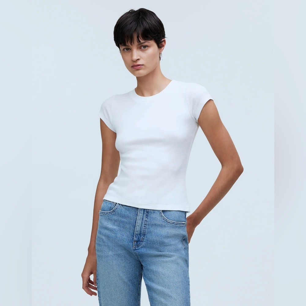 Madewell Supima® Rib Tee • size XL • ND836 • NWT